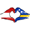 Oesterreich_Curacao_Flagge_Haende_Herzform_used