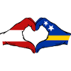 Österreich_Curaçao_Flagge_Haende_Herzform