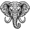 Majestic Elephant Head