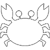 Contour du crabe