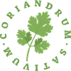 Koriander-Rundblatt-Emblem