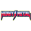 Heavy Metal 3D-Logo mit Blitz