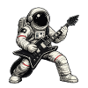 Guitariste astronaute
