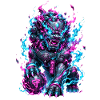 Neon Cyber Foo Dog Wächter
