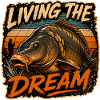 Living The Dream Karpfenfischen-Design
