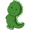 Charme Dino Émeraude