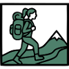Hiker Backpack Mountains Hiking Women Wanderlust