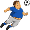 Footballeur avec ballon