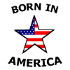 Stern mit US Flaggenmotiv