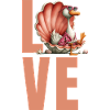 Duck in Shell Love Holiday Design