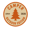Camping Tree Badge Outdoor Edition