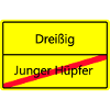 Warnschild Humor: Junger Hüpfler
