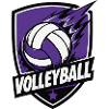 Logo de volley-ball Purple Shield
