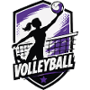 Volleyball Silhouette Violett