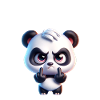 Hey Cancer Angry Panda