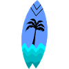 Planche Palmier Turquoise