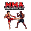 MMA Kampfduell Pixel Stil