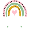 Schulkind 2026 Einschulung Mädchen Regenbogen