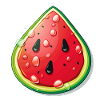 Wassermelonenscheibe Cartoon