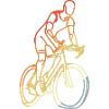 Radfahrer Retro