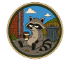 Waschbär in der Kaffeepause