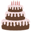 Anniversaire du gâteau pastel
