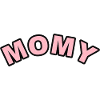 Lettrage du motif rose de maman