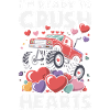 Retro Heart Valentine's Day Design Love