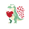 Retro Heart Valentine's Day Design Love