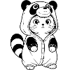 Cuddly Panda Pullover Hoodie