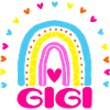 Sei ein GIGI: Regenbogenherz-Bogen