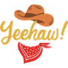 Yeehaw Western Bandana Logo