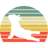 Sunset Dachshund Yoga Silhouette