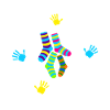 World Down Syndrome Socks Circle