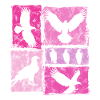 Silhouettes graphiques rétro Eagle