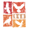 Eagle Retro Animal Print