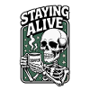 Caffeine Skeleton Stay Awake