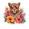 Leopard sunglasses with flowers