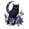 Night Bird Amethyst Flowers