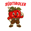 Südtiroler Apfel mit Trachtenhut