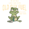 Old Guy Fuel Frog Cartoon