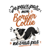 Border Collie Décontracté Illustré