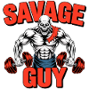 Savage Guy Weightlifting Skull