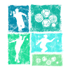 Retro Boccia And Petanque Player Graphic