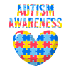 Autism Awareness Heart Puzzle Neurodiversity