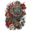 Foo Dog Blossom Guardian