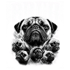 Pug Collage: Multiple Faces