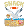Retro Snack Thief Seagull Ocean Beach