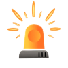 Gelb Orange Sirene Warnleuchte