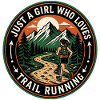 Nur ein Mädchen, das Trailrunning liebt